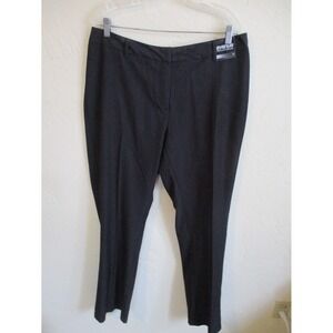 Avenue Black Barley Boot Black Pants Slacks Size 14 NWT